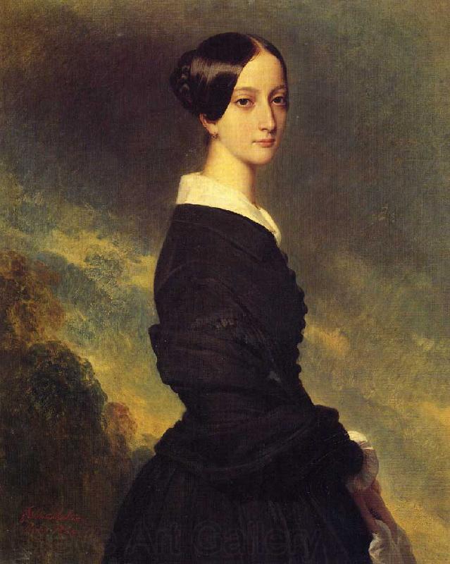 Franz Xaver Winterhalter Francoise Caroline Gonzague, Princesse de Joinville Germany oil painting art